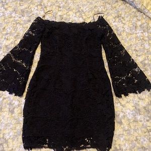 Design Lab Lord & Taylor Black Lace Dress